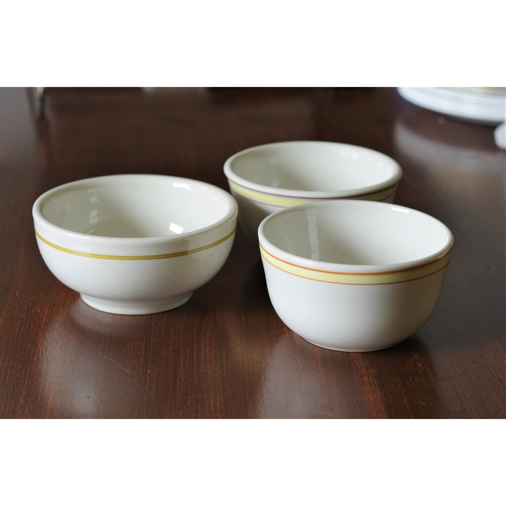 3 Vintage Restaurant Bowls Hotel Ware Royal Doulton, Dudson Russell, Regent